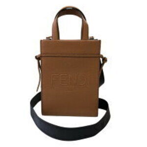 Fendi Go To Shopper Shoulder Bag AMAC brown calfskin leather